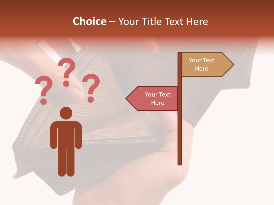 Horizontal Hand Open PowerPoint Template