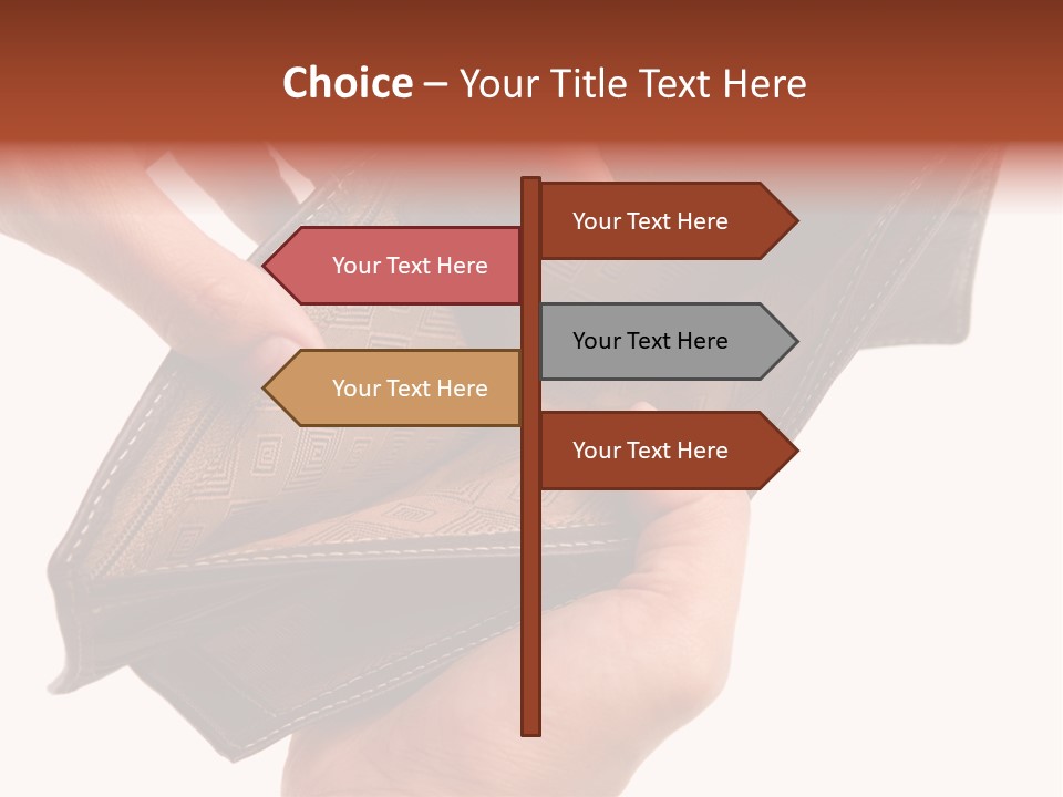 Horizontal Hand Open PowerPoint Template
