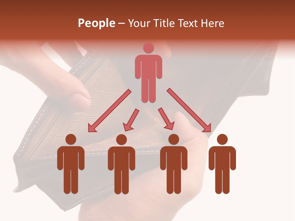 Horizontal Hand Open PowerPoint Template