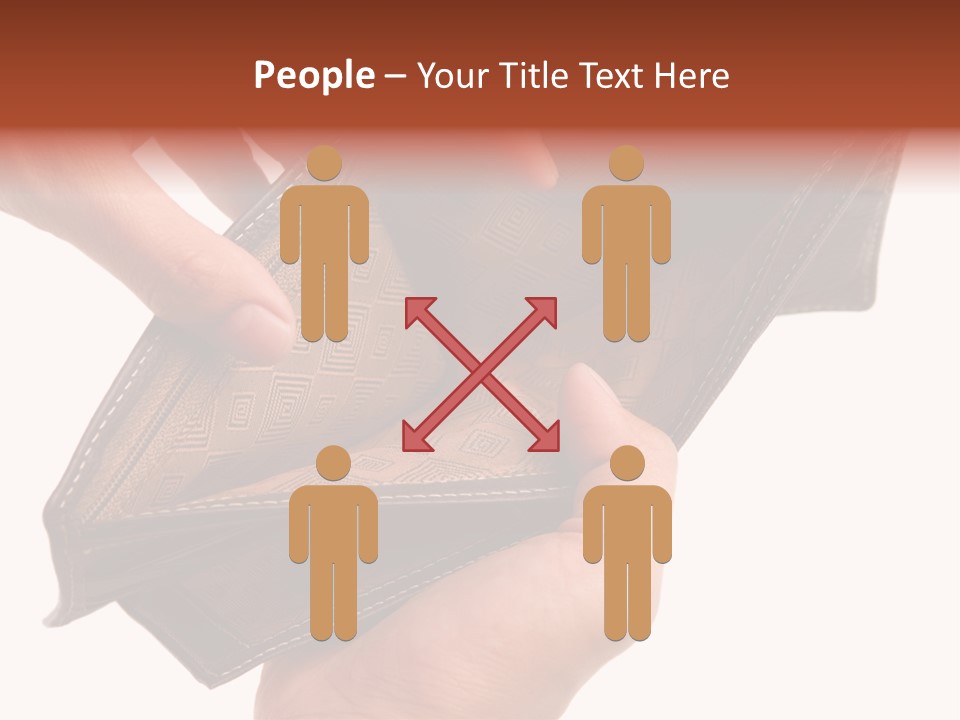 Horizontal Hand Open PowerPoint Template