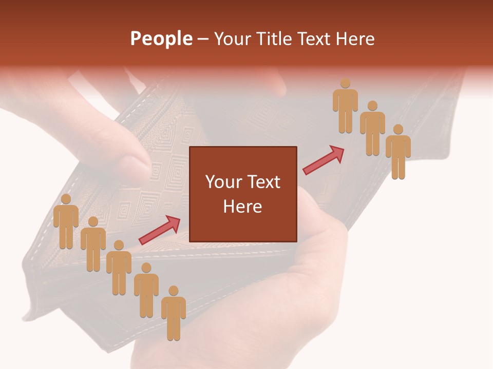 Horizontal Hand Open PowerPoint Template