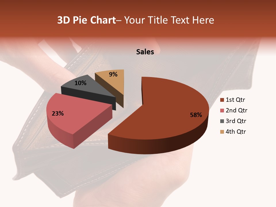 Horizontal Hand Open PowerPoint Template
