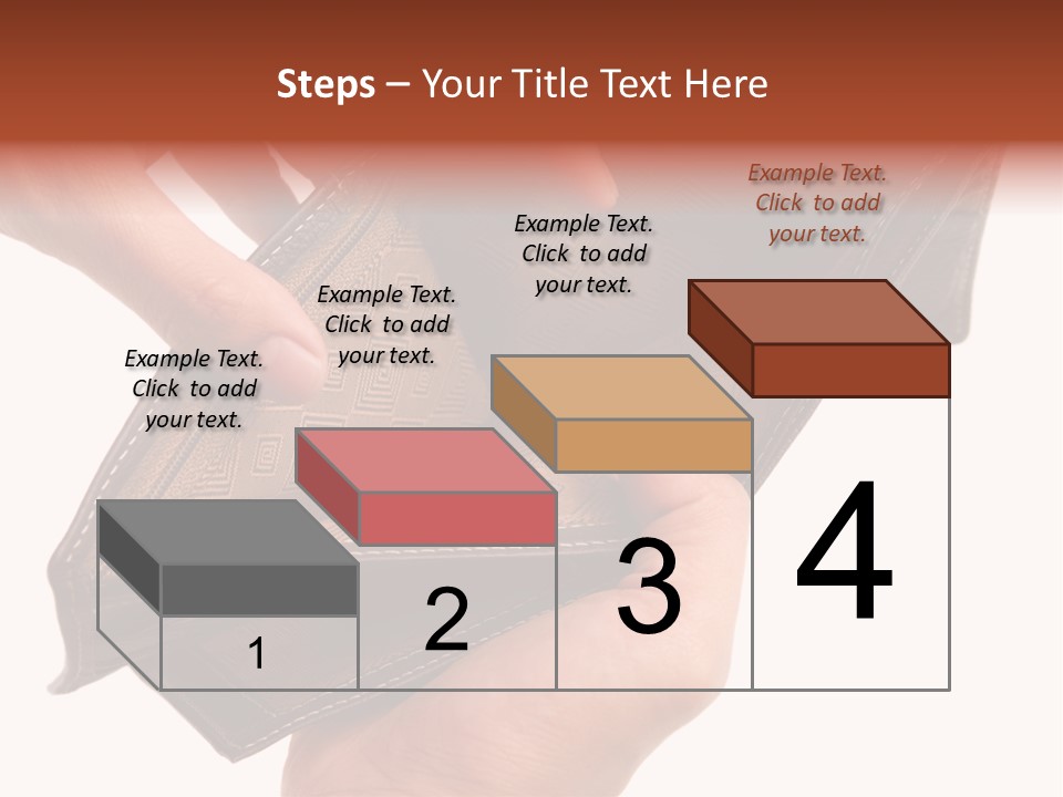 Horizontal Hand Open PowerPoint Template