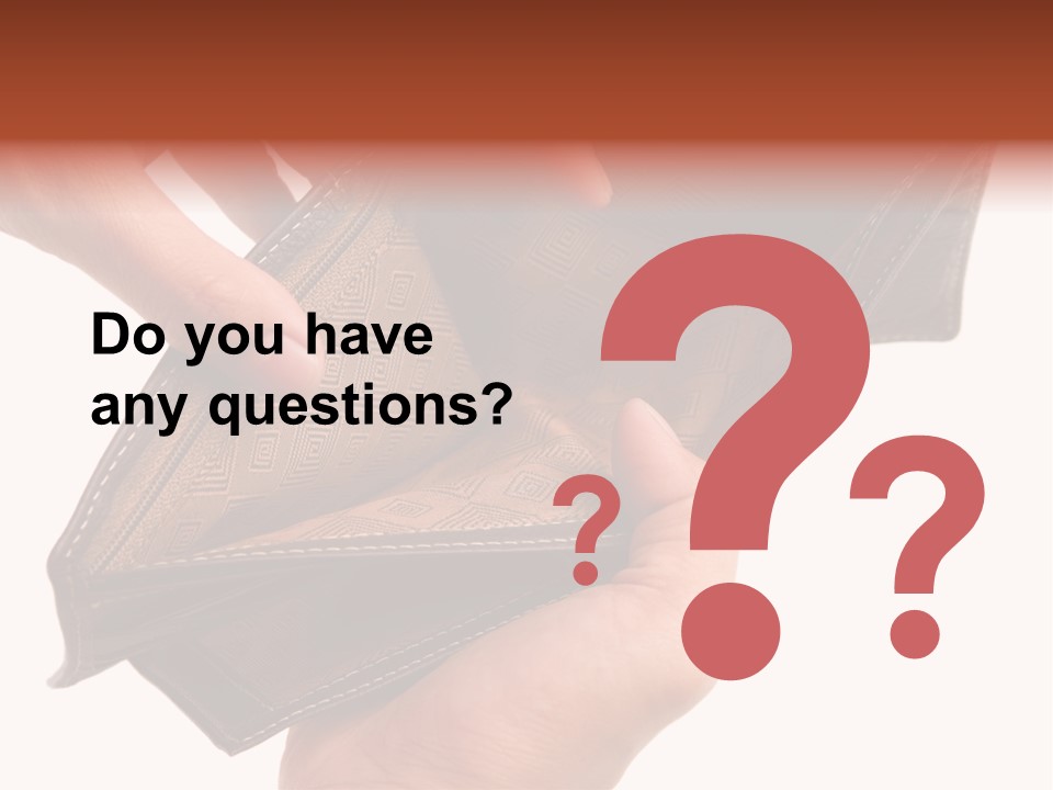 Horizontal Hand Open PowerPoint Template