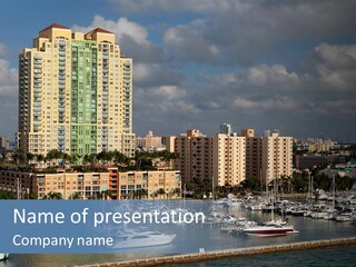 Sky Water Tenement PowerPoint Template