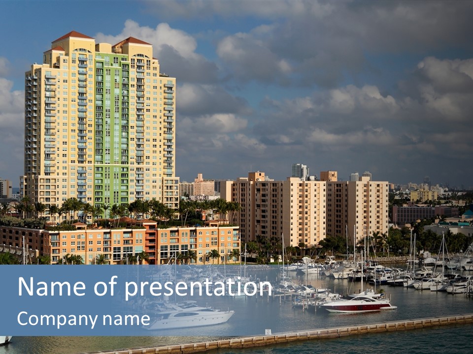 Sky Water Tenement PowerPoint Template