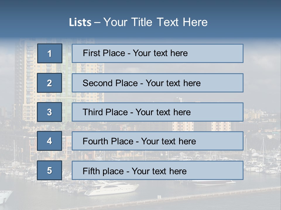 Sky Water Tenement PowerPoint Template