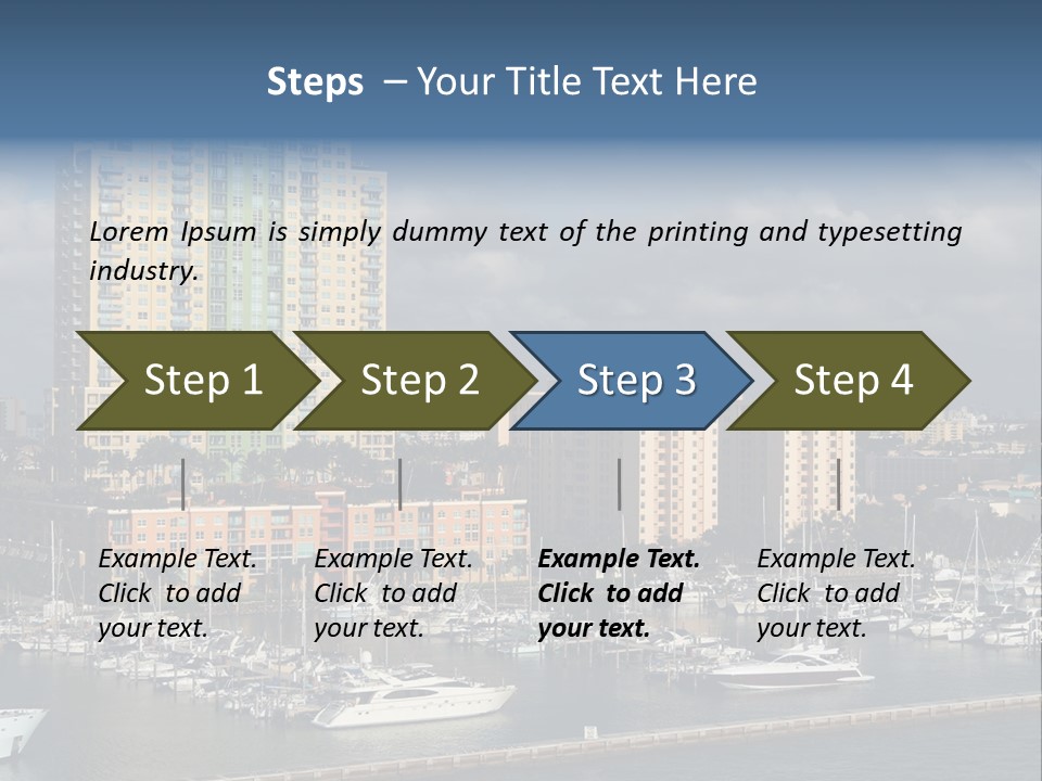 Sky Water Tenement PowerPoint Template