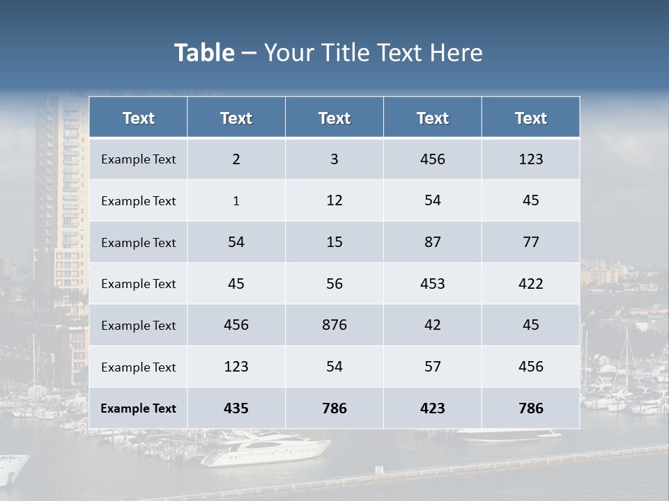 Sky Water Tenement PowerPoint Template