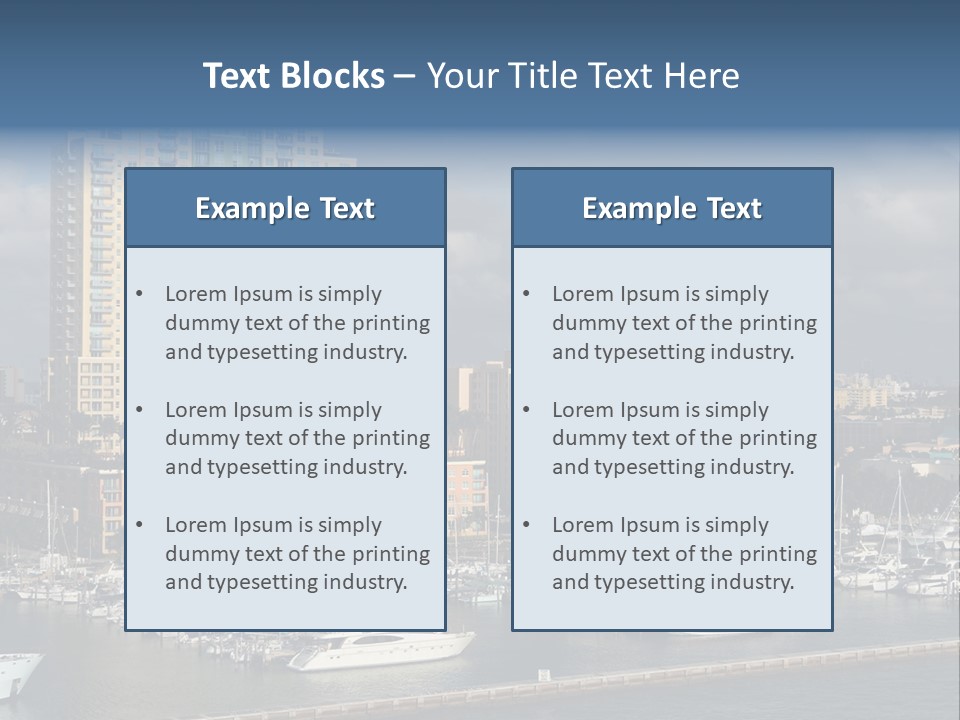 Sky Water Tenement PowerPoint Template