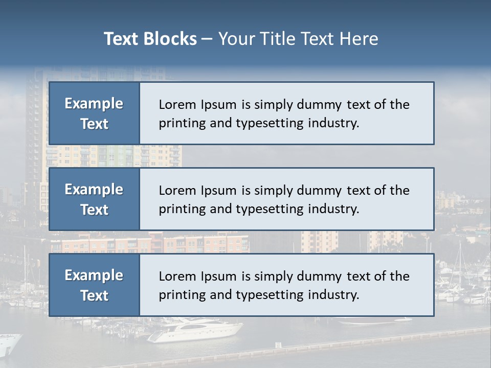 Sky Water Tenement PowerPoint Template
