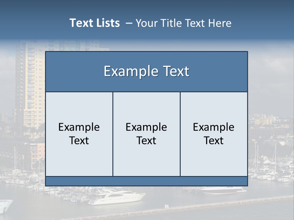 Sky Water Tenement PowerPoint Template
