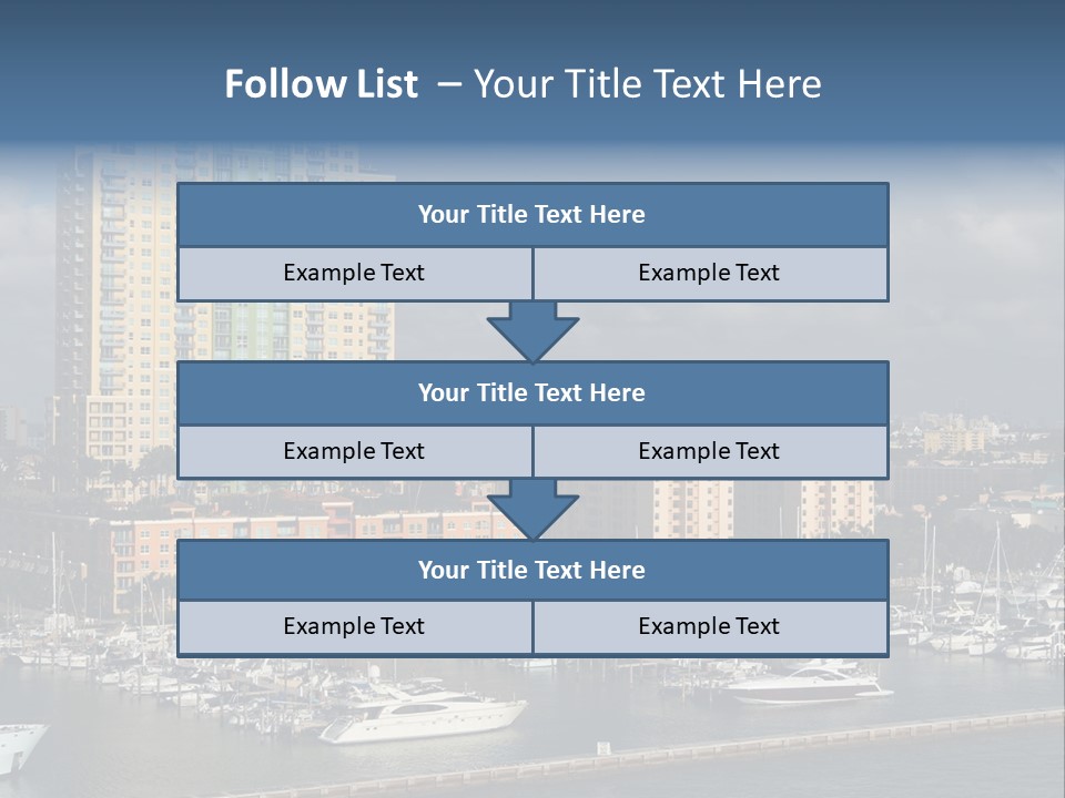 Sky Water Tenement PowerPoint Template