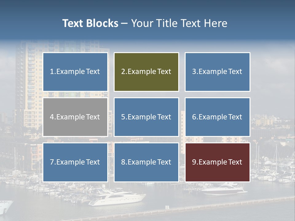 Sky Water Tenement PowerPoint Template