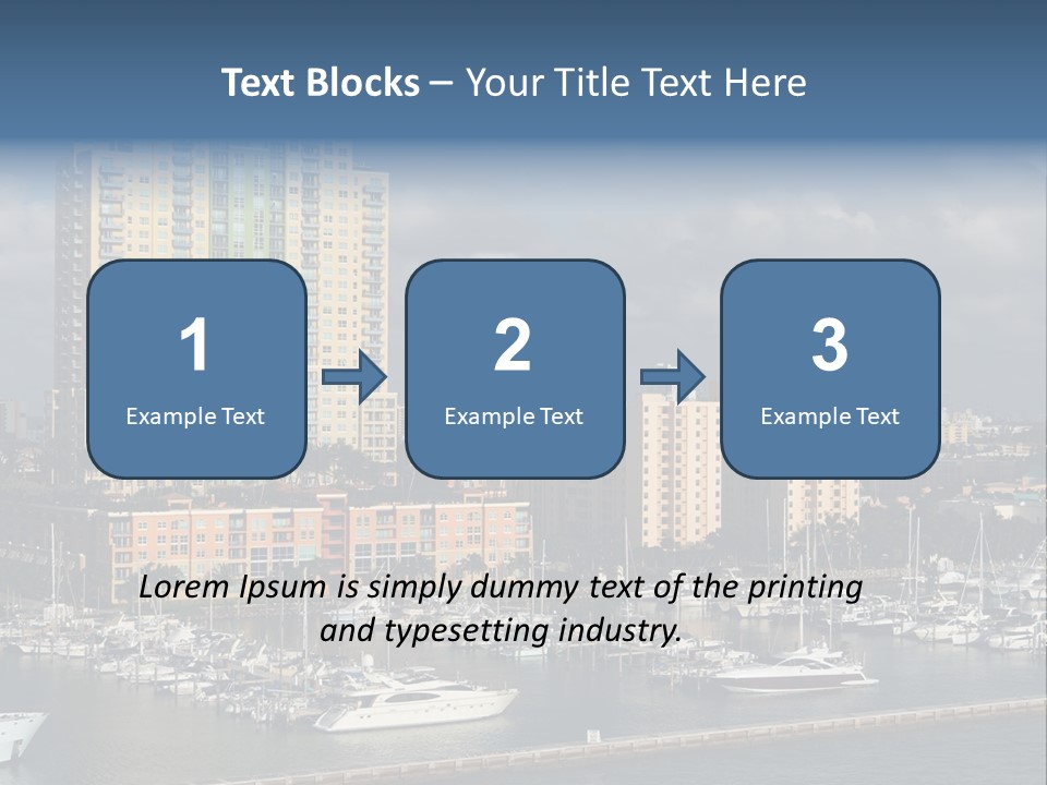 Sky Water Tenement PowerPoint Template