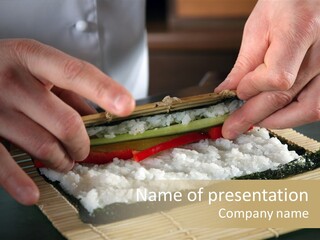 Japan Sushi Asian PowerPoint Template