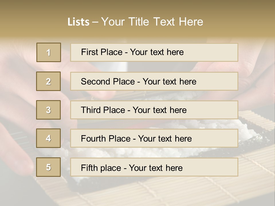 Japan Sushi Asian PowerPoint Template