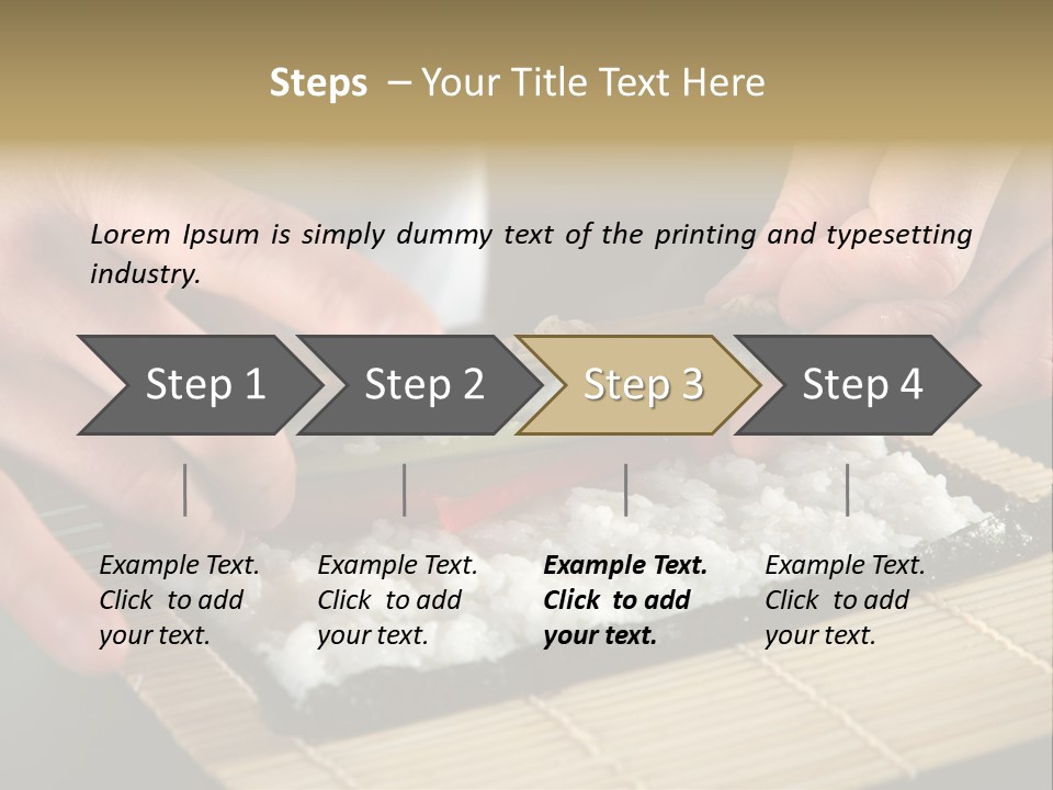 Japan Sushi Asian PowerPoint Template