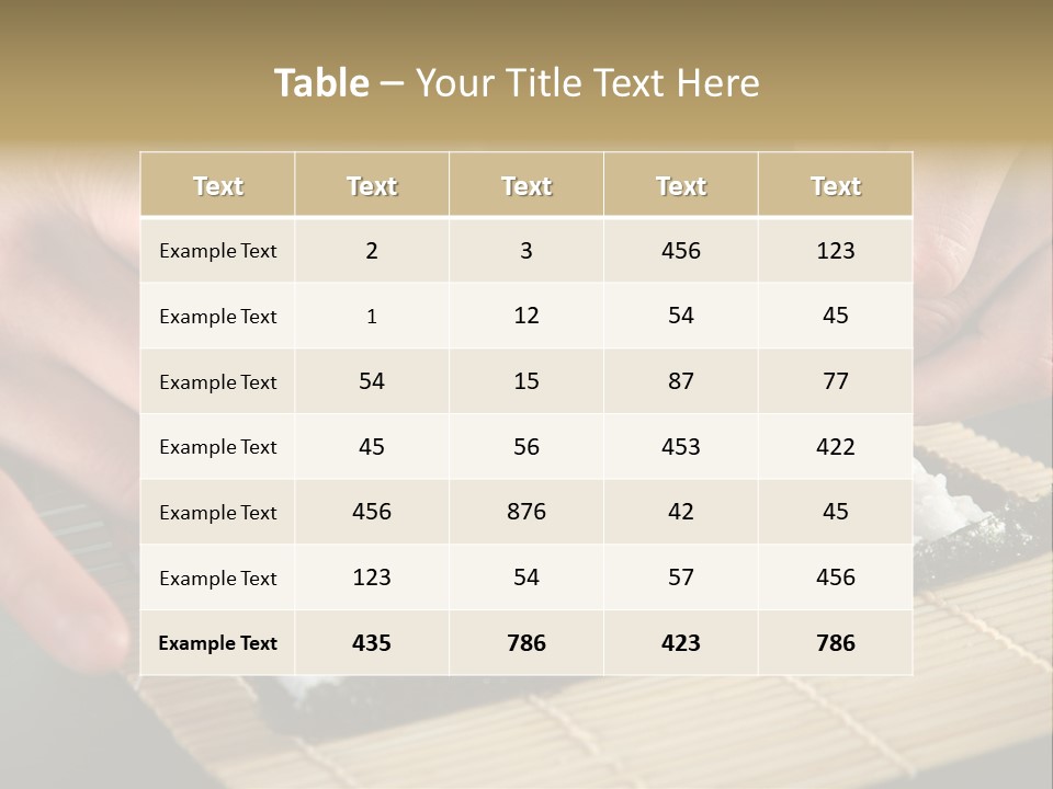 Japan Sushi Asian PowerPoint Template