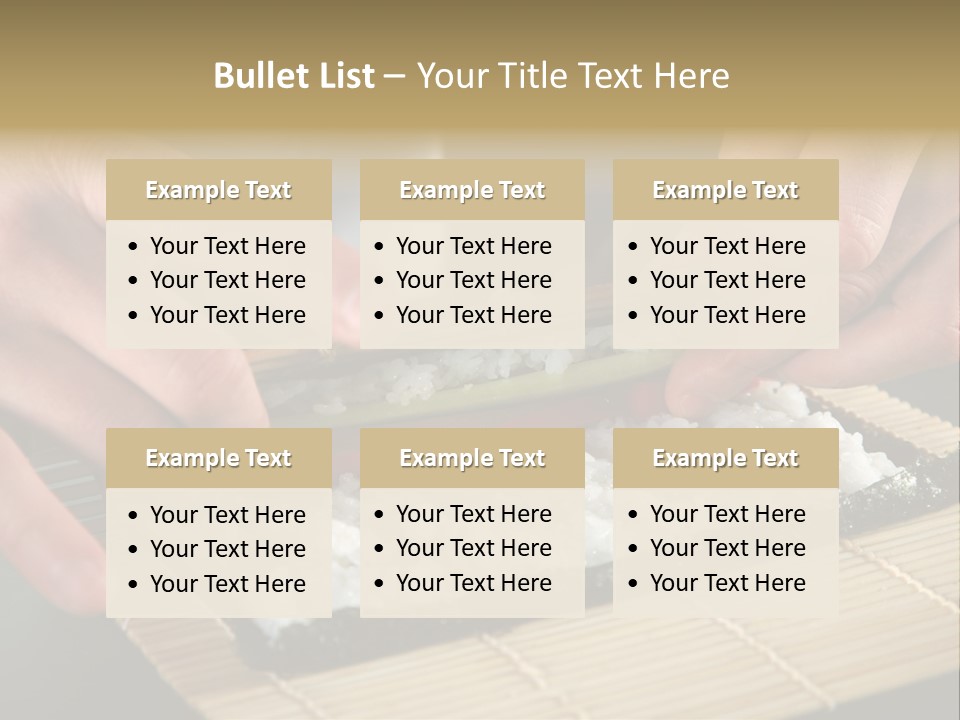 Japan Sushi Asian PowerPoint Template