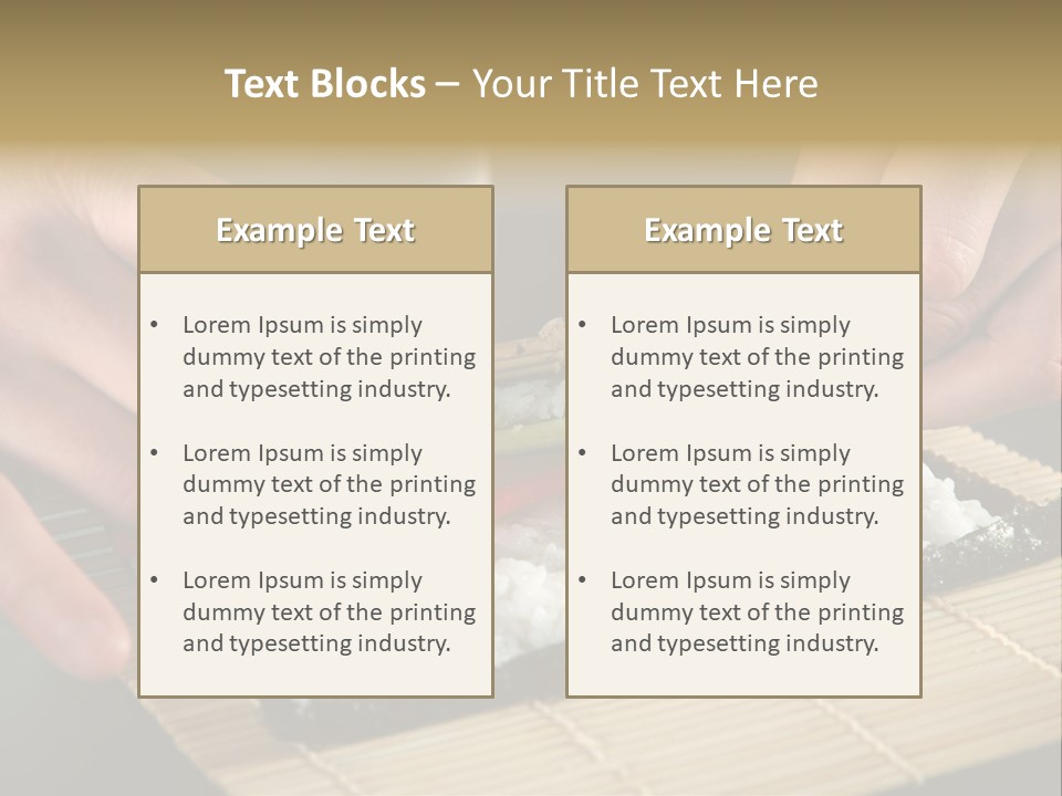 Japan Sushi Asian PowerPoint Template