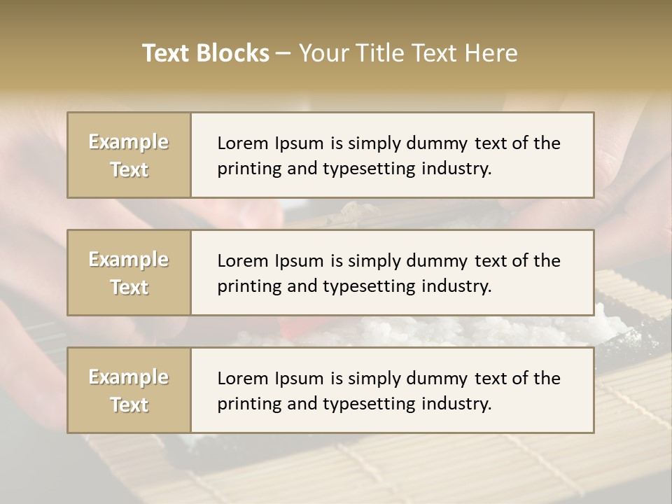 Japan Sushi Asian PowerPoint Template