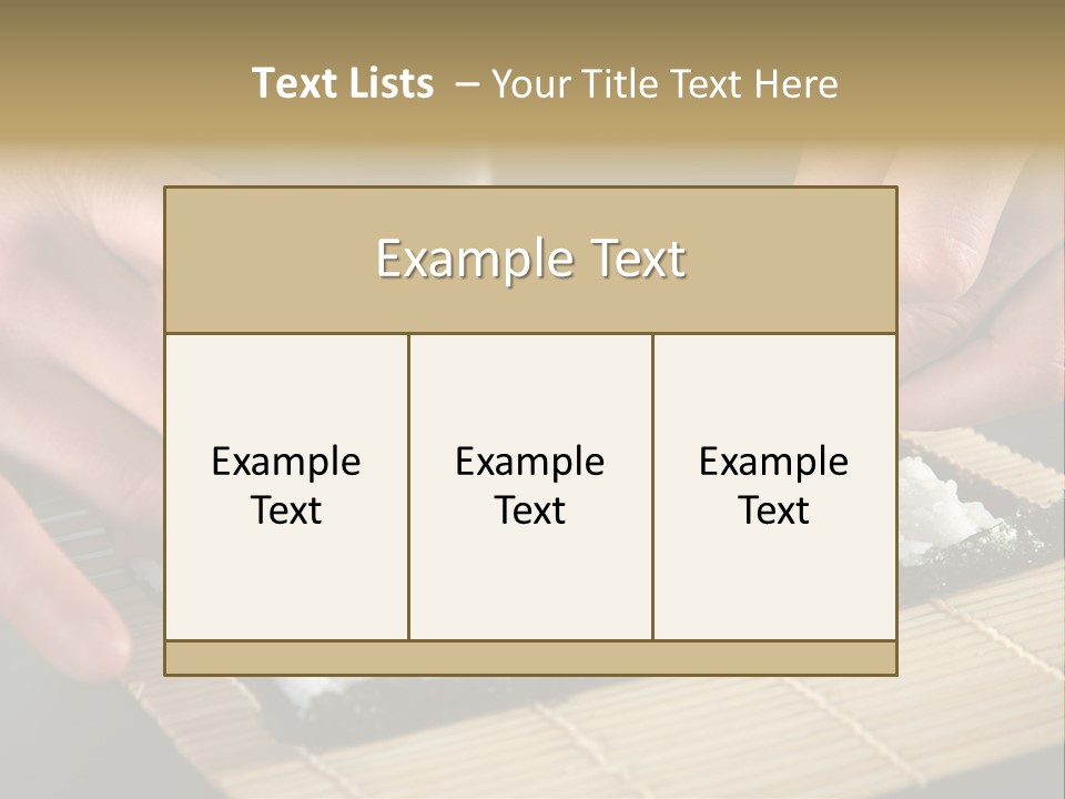 Japan Sushi Asian PowerPoint Template