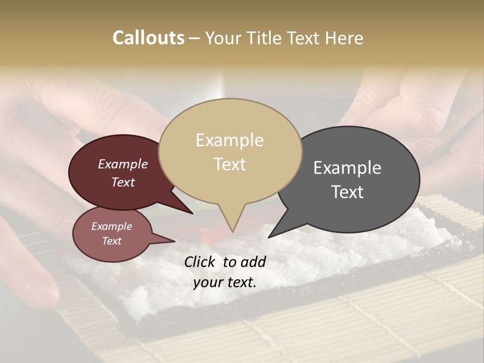 Japan Sushi Asian PowerPoint Template