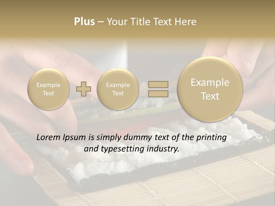 Japan Sushi Asian PowerPoint Template