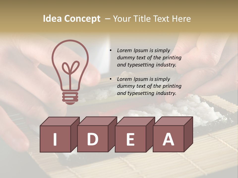 Japan Sushi Asian PowerPoint Template