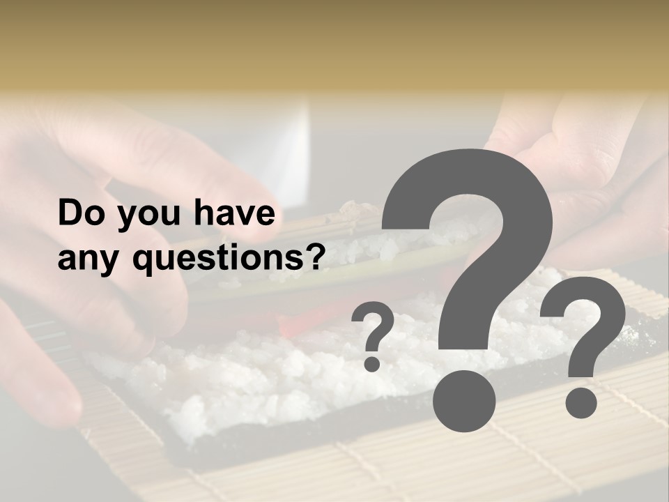 Japan Sushi Asian PowerPoint Template