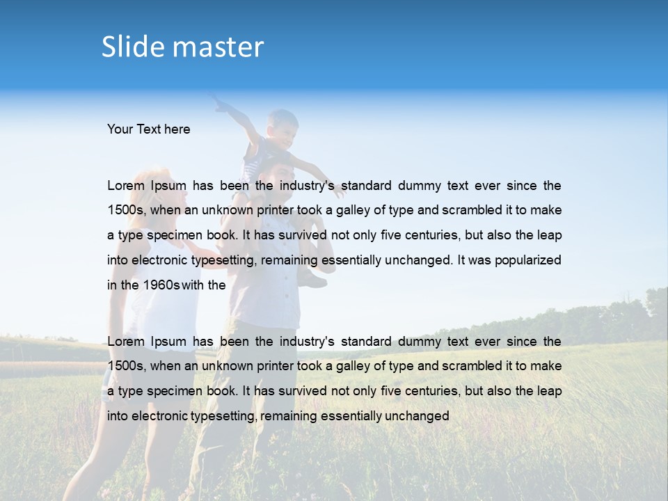 Person Park Male PowerPoint Template