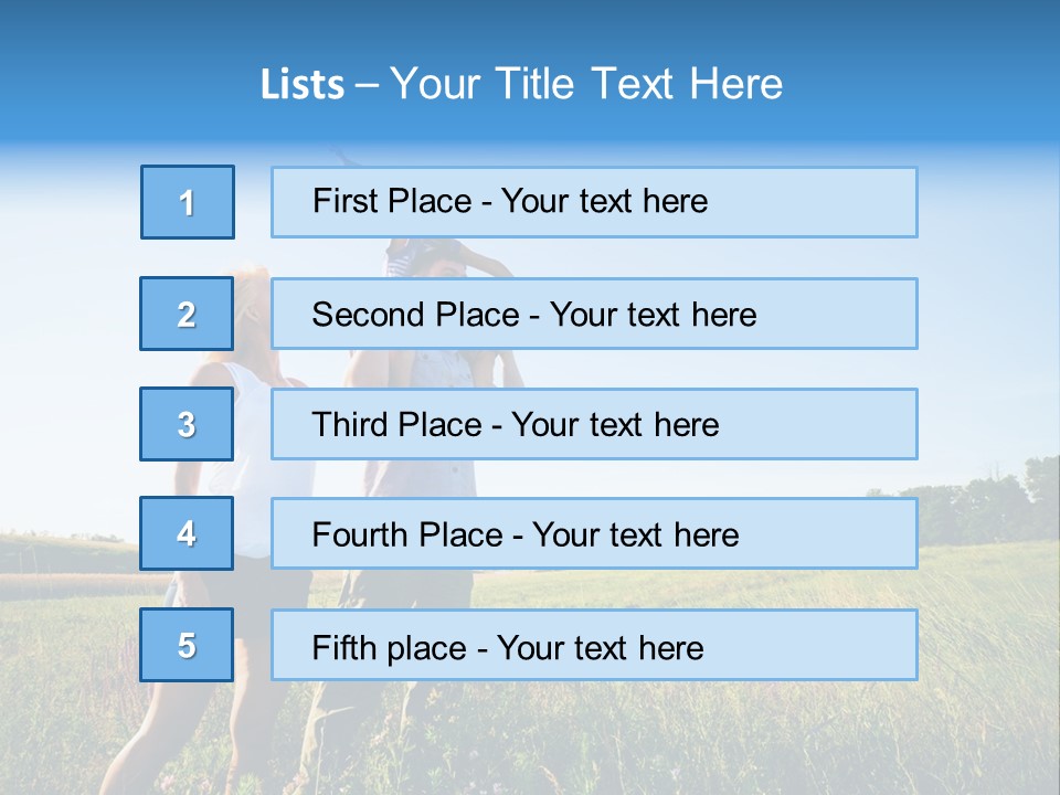 Person Park Male PowerPoint Template