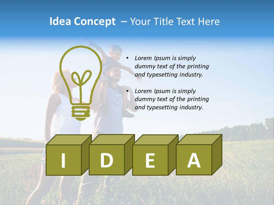 Person Park Male PowerPoint Template