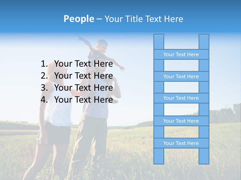 Person Park Male PowerPoint Template