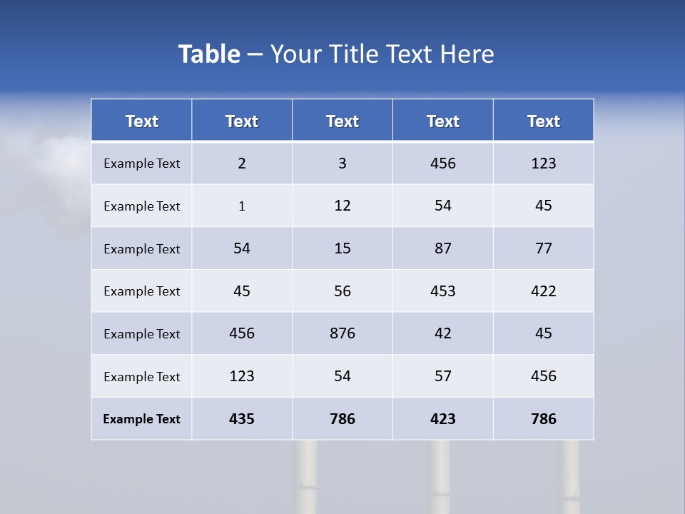 Climate Industry Power PowerPoint Template