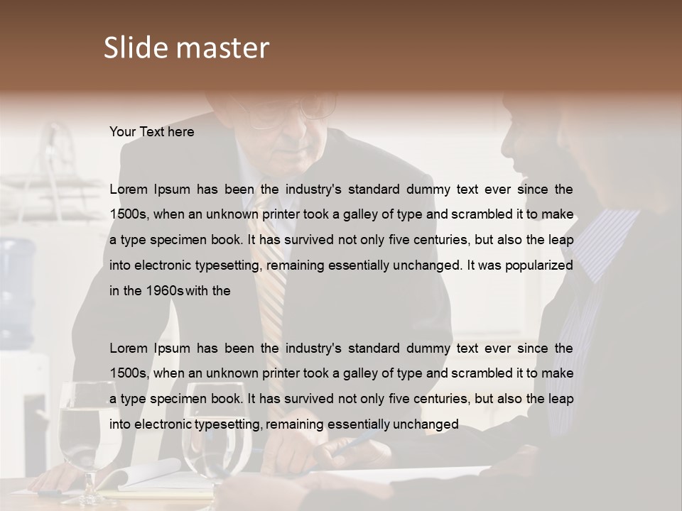 Happiness American White PowerPoint Template