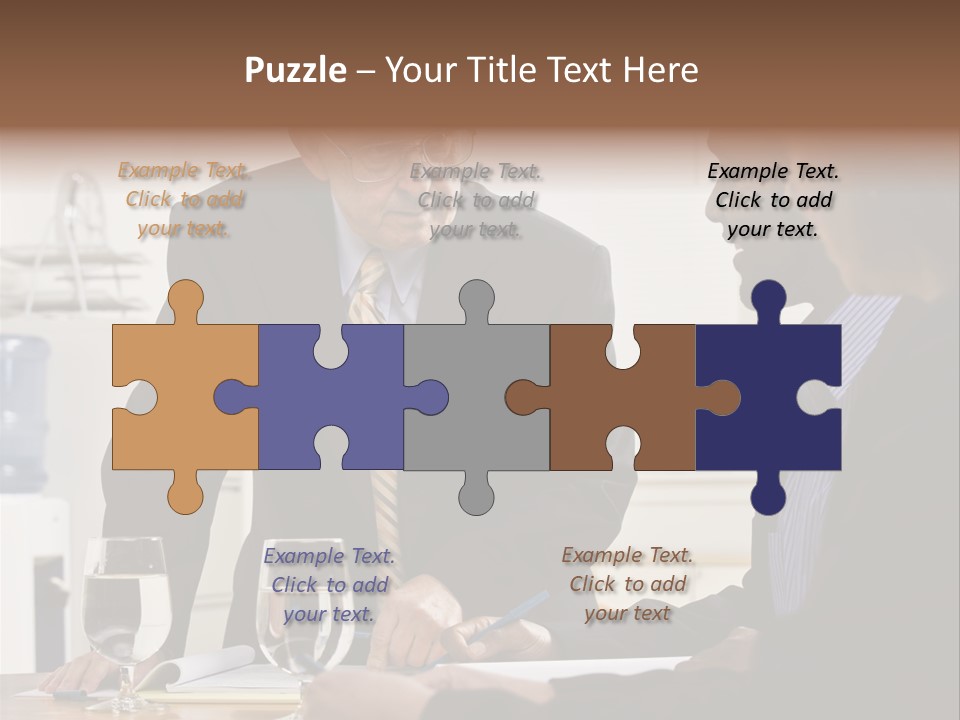 Happiness American White PowerPoint Template