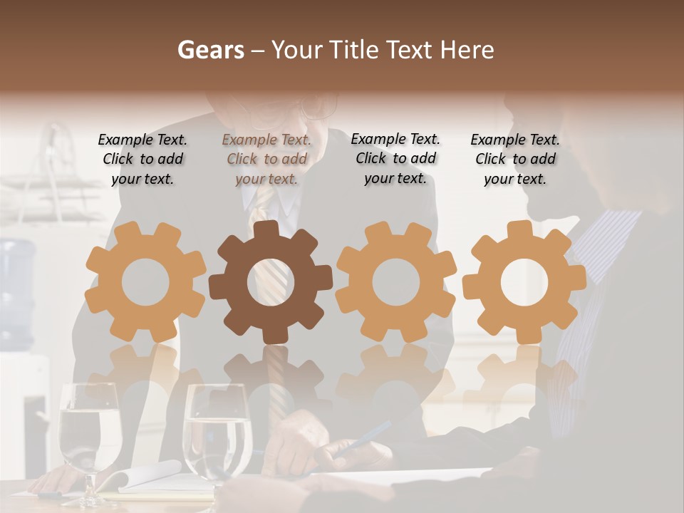 Happiness American White PowerPoint Template