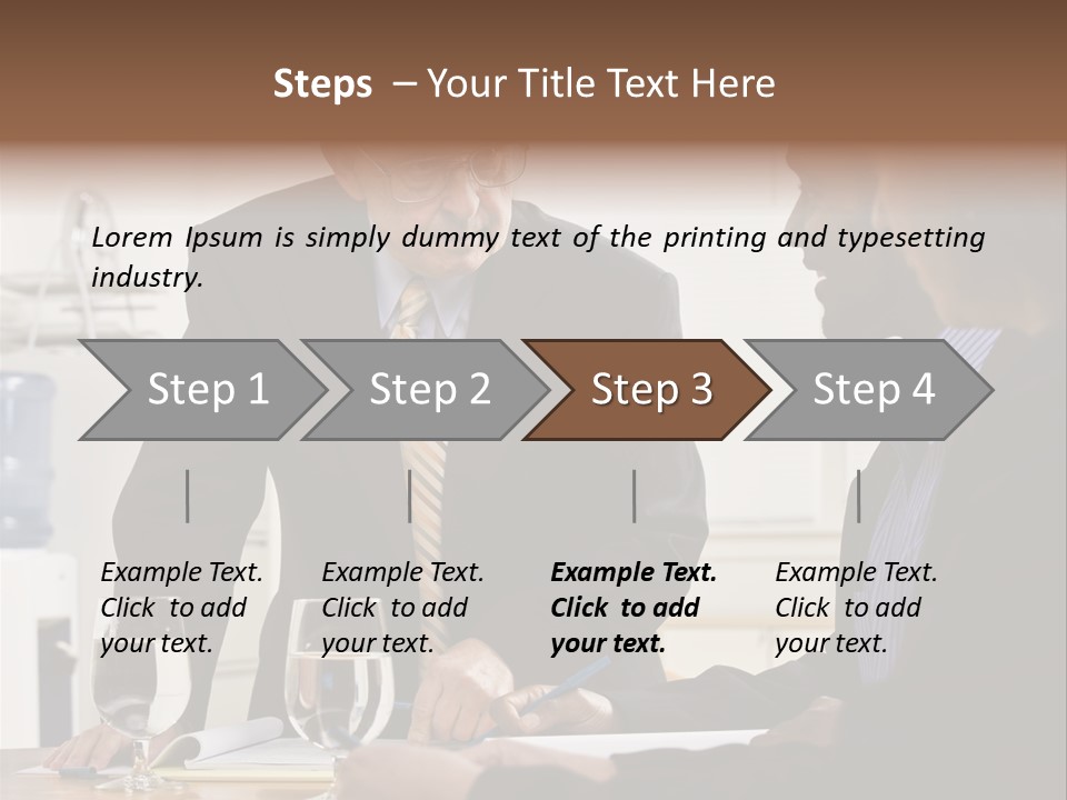 Happiness American White PowerPoint Template