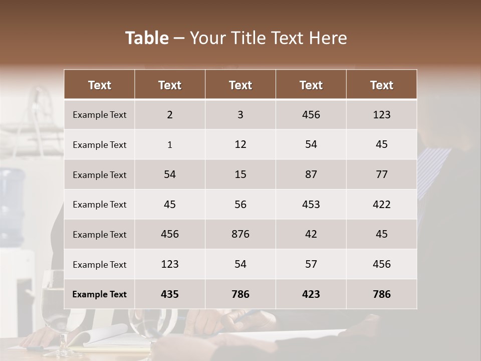 Happiness American White PowerPoint Template
