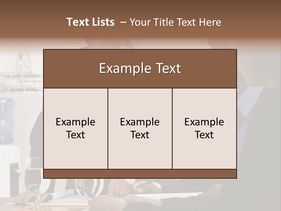 Happiness American White PowerPoint Template
