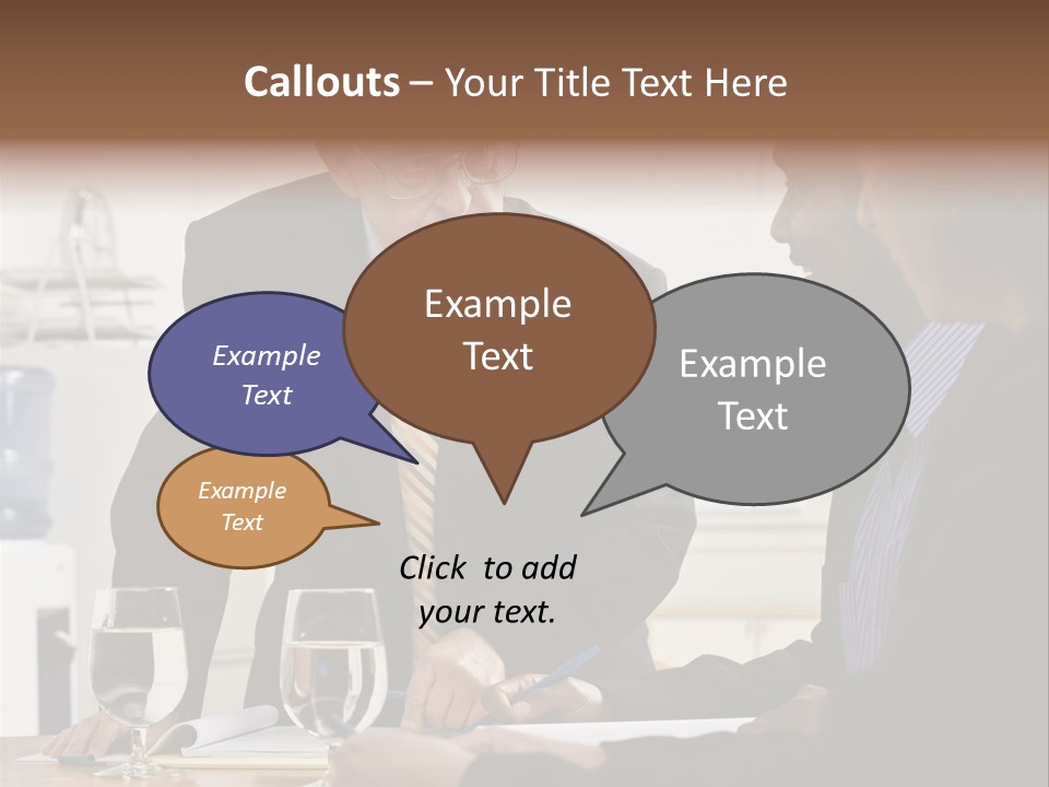 Happiness American White PowerPoint Template
