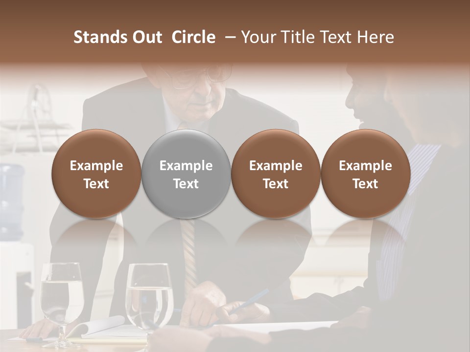 Happiness American White PowerPoint Template