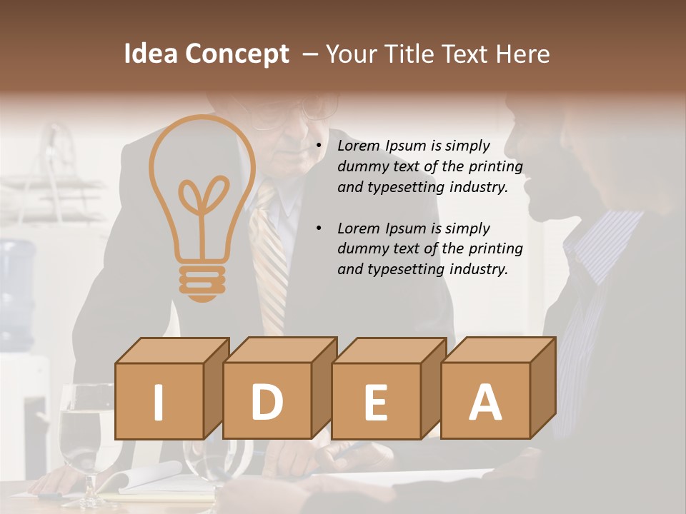 Happiness American White PowerPoint Template