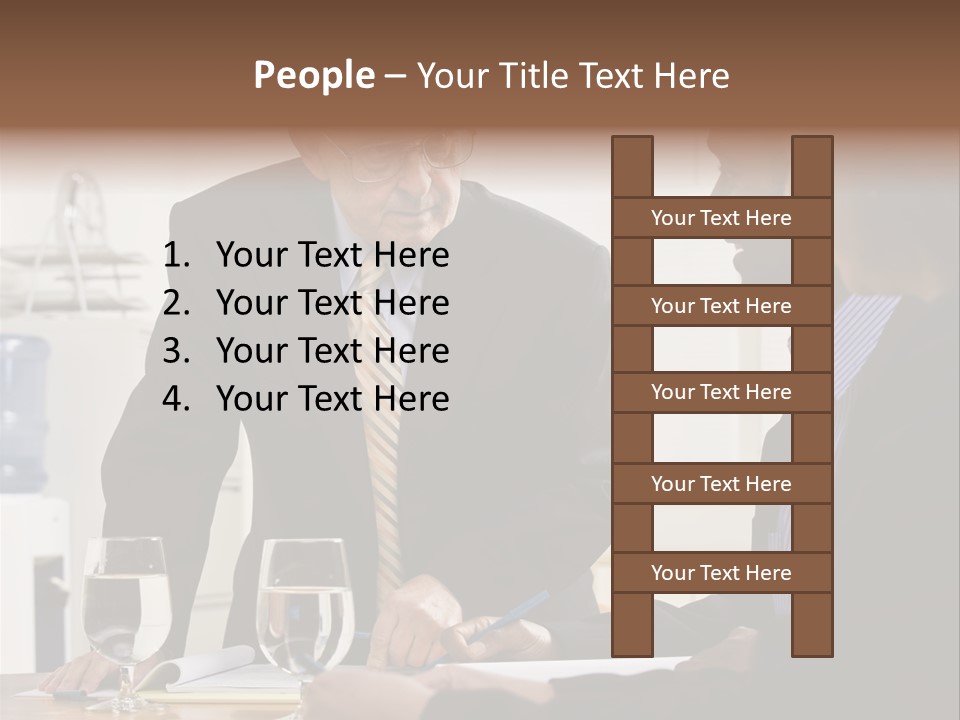 Happiness American White PowerPoint Template