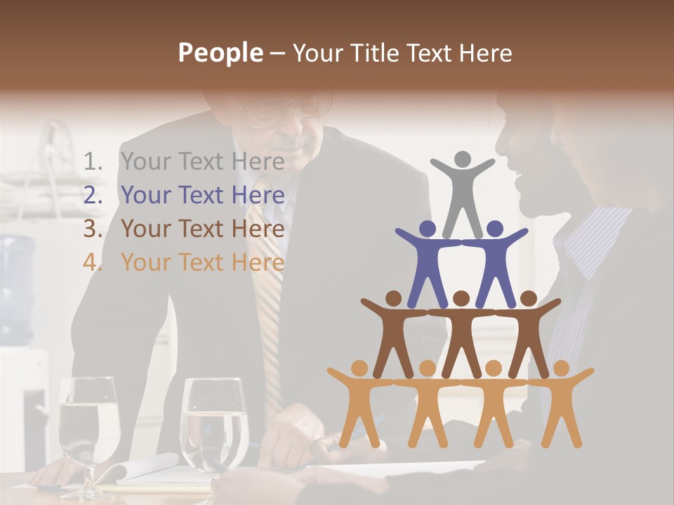 Happiness American White PowerPoint Template
