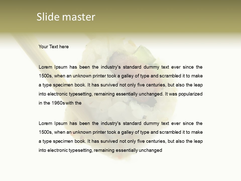 Healthcare Tuna Sticks PowerPoint Template