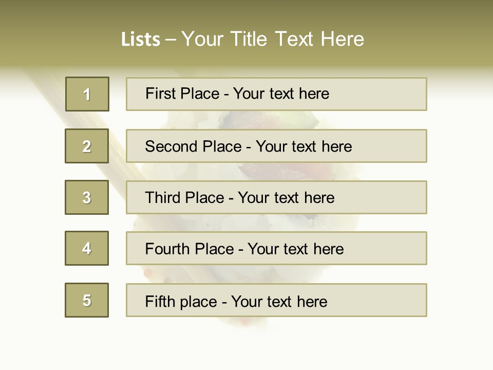 Healthcare Tuna Sticks PowerPoint Template