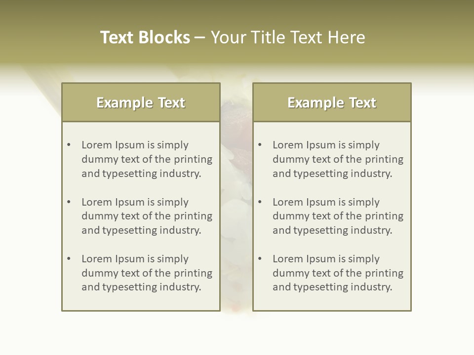 Healthcare Tuna Sticks PowerPoint Template